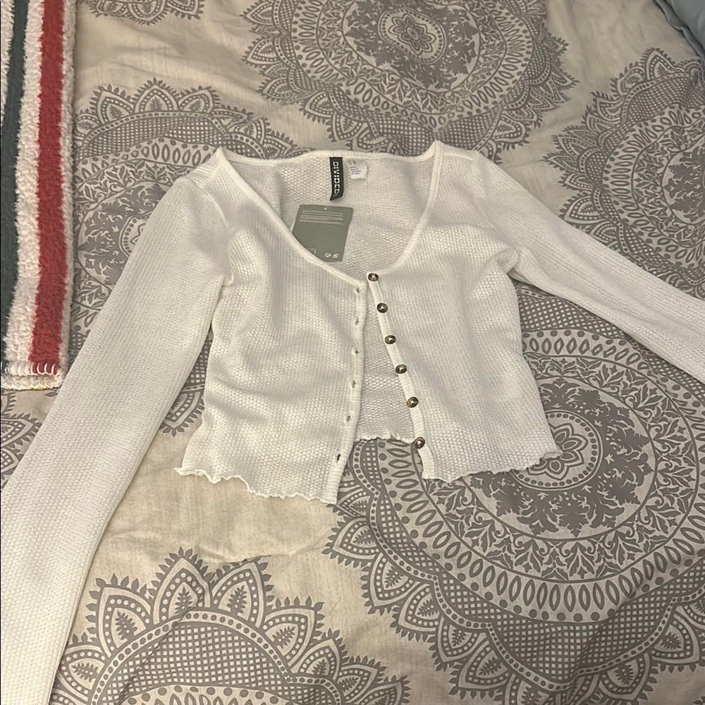 Elegant White Cardigan